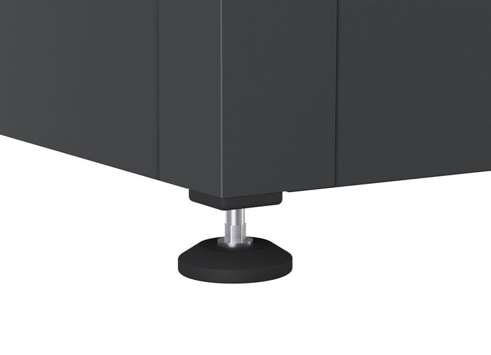 Hochwertige Gartentruhe aus Stahlblech ANTHRAZIT