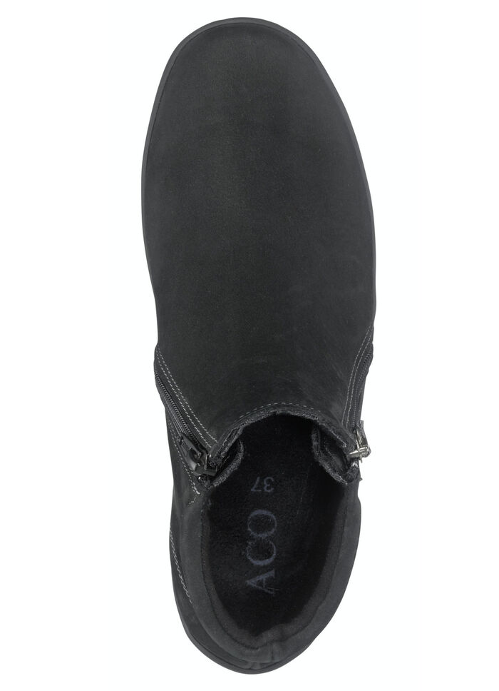 ELENA EDEN Bootie aus Nubukleder SCHWARZ