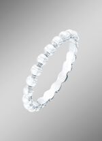 Zeitloser Damenring in Wei&szlig;gold 