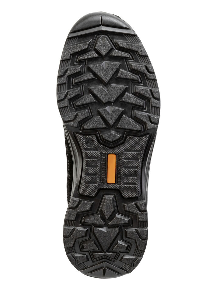 Schnürschuh aus Veloursleder und Textilmaterial SCHWARZ