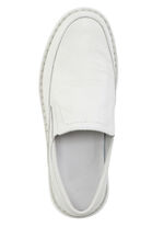 GINO GALANTE Slipper aus genarbtem Nappaleder NATURWEISS