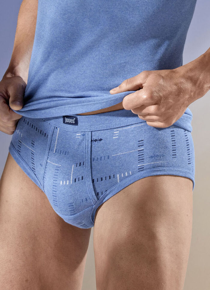 Viererpack Slips, allover dessiniert 