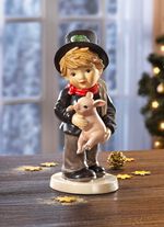 Schornsteinfeger mit Swarovski&reg;Kristall am Zylinder 