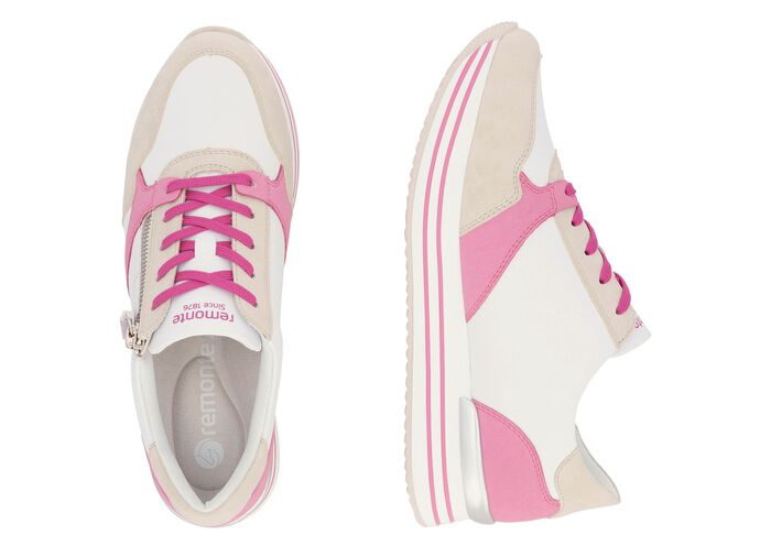 Remonte Schn&uuml;r-Sneaker aus Nappaleder 