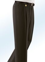 "Klaus Modelle"-Hose mit Gürtel in 4 Farben DUNKELBRAUN