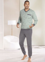 Zweierpack Schlafanzüge mit V-Ausschnitt und Bündchenabschlüssen  