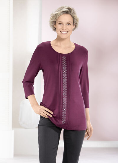 Shirt mit Biesen in 2 Farben  Shirt mit Biesen in 2 Farben