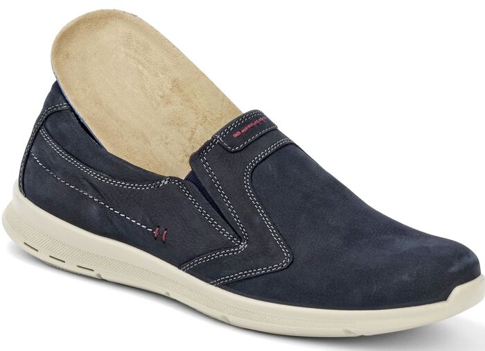 Slipper mit seitlichen Gummiz&uuml;gen MARINE