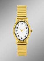 Para-Quartz-Damenuhr mit Edelstahlgehäuse 