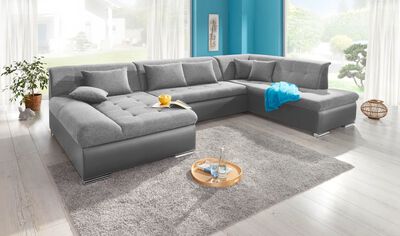 Wohnlandschaft mit Bettfunktion 