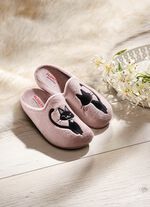 Verspielter Hausschuh mit Gummisohle 