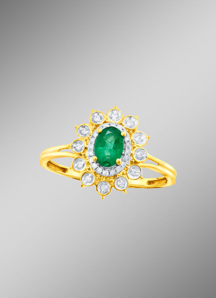 Bl&uuml;tenf&ouml;rmiger Damenring 