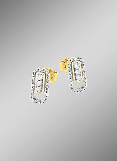 Schicke Ohrstecker mit Brillanten 