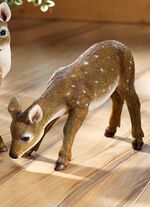 Rehkitz von Hand bemalt BRAUN-WEISS