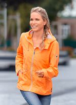 Jacke mit verdeckten Rei&szlig;verschlusstaschen ORANGE