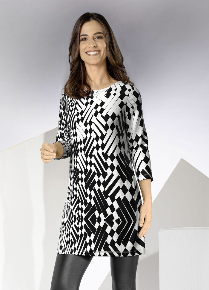 Tunika mit Allover-Dessin 
