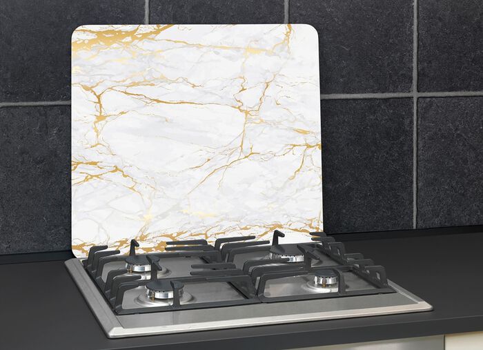 Herdabdeckplatten/Wandblende, Motiv Marmor gold MARMOR GOLD