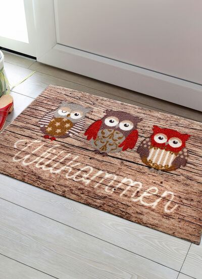 Fußmatte mit rutschhemmend beschichteter Rückseite 