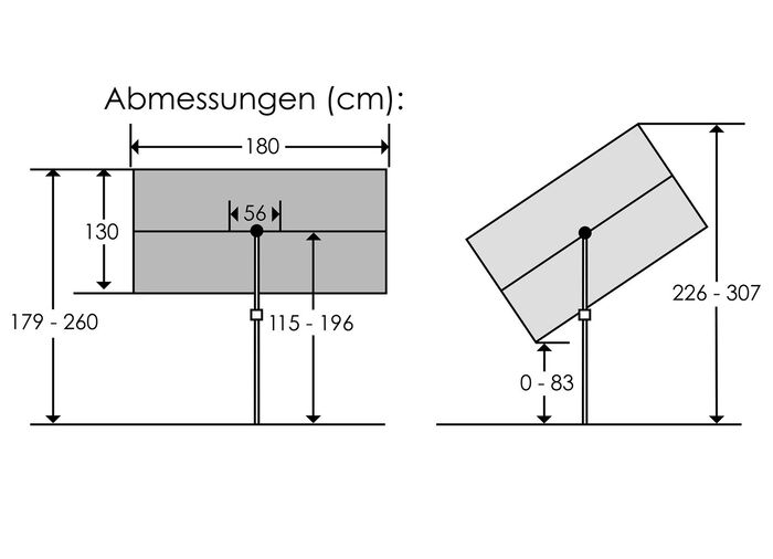 Balkonblende, ideal als Sicht- und Sonnenschutz TERRA