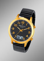 Funk-Herrenuhr mit Diamant von Mike Ellis New York 