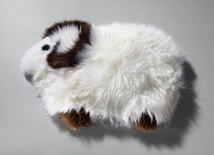 Lammfell-H&uuml;lle Sch&auml;fchen f&uuml;r Kissen oder W&auml;rmflasche 