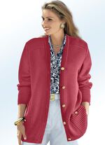 Strickjacke mit Schurwolle ROT