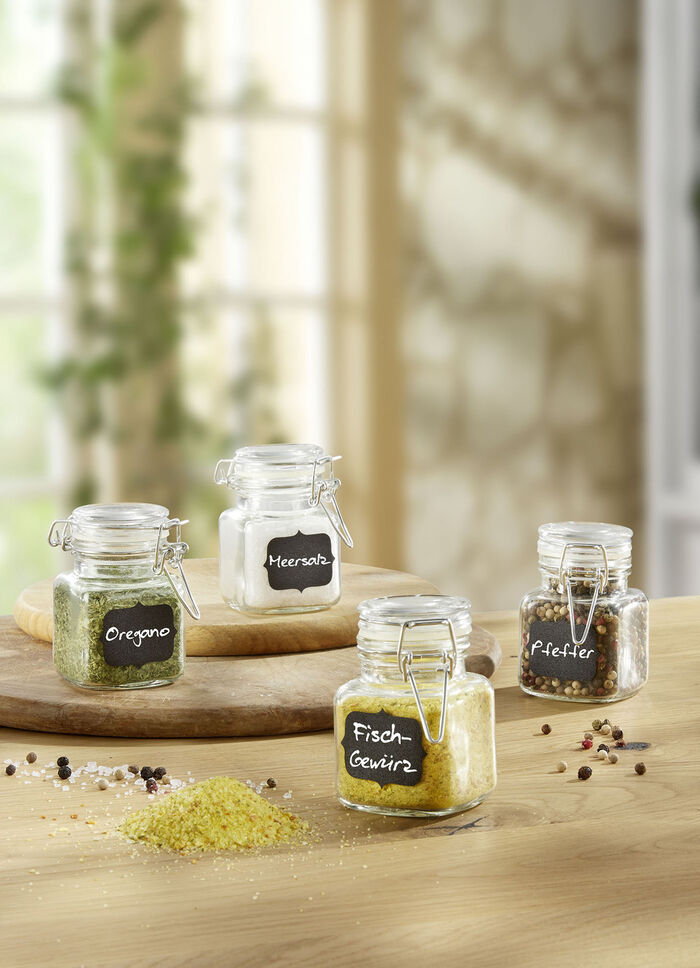 Dekorative Gew&uuml;rzgl&auml;ser, 4er-Set 