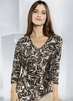 Pullover in Feinstrick SCHWARZ-ECRU