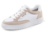 Peter Kaiser Schn&uuml;r-Sneaker aus Nappa- und Veloursleder WEISS-BEIGE