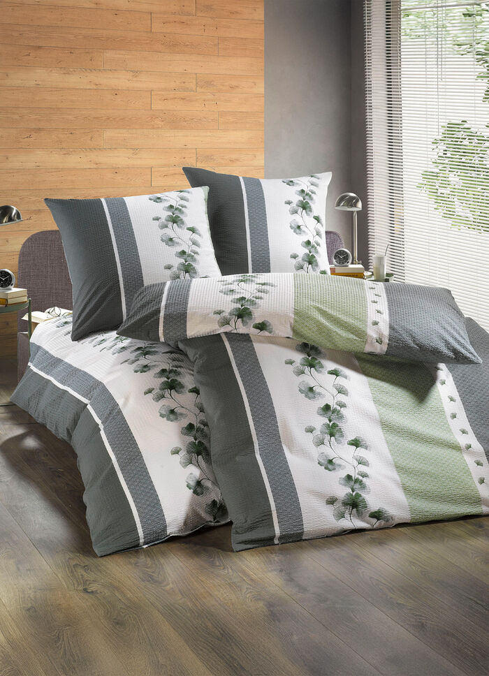 Bettw&auml;sche-Garnitur mit Rei&szlig;verschluss 