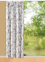 Bedruckte &Uuml;bergardine mit Kr&auml;uselband 