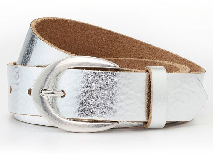 Modischer Damen-G&uuml;rtel, aus Leder, 3 cm breit 