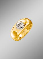 Schwerer Herrenring aus massivem Gold 