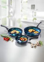 Meteor Pfannen-Set mit megaharter Diamant-Keramik-Antihaft-Premiumbeschichtung 