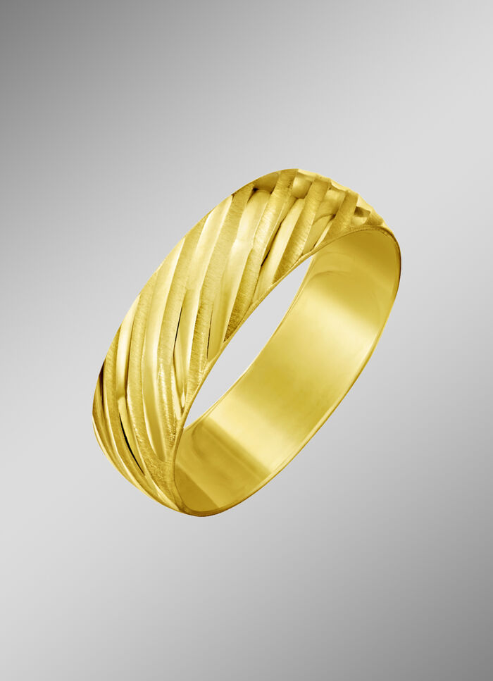 Partnerring, teilweise mattiert 