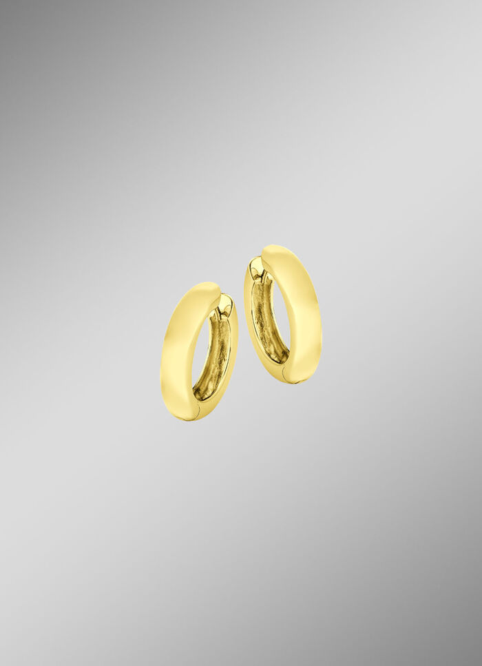 Klassische, glänzende Klappcreolen 