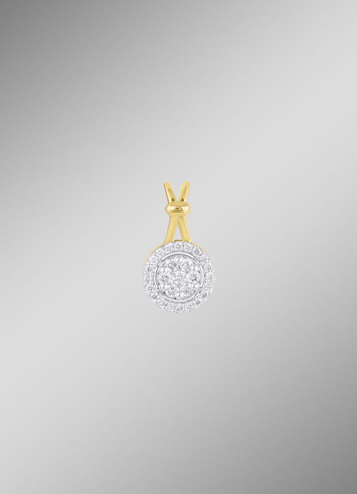 Edler Anhänger mit 27 Brillanten 