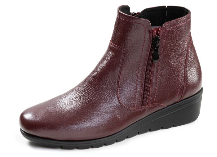 ELENA EDEN, gef&uuml;tterte Damen-Stiefeletten, Winterschuhe, Weite G, mit Rei&szlig;verschluss 