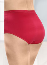 brio lingerie Fünferpack Slips mit elastischen Abschlüssen 3X ROT, 2X SCHWARZ