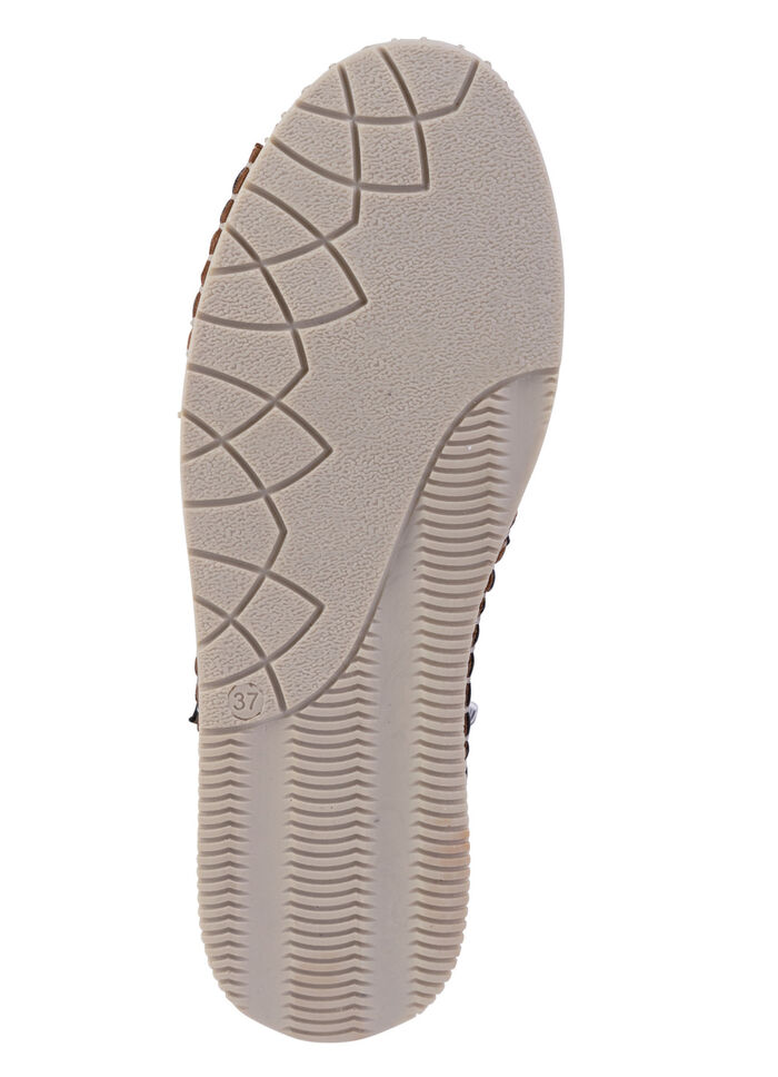 Gemini Sandale aus weichem Nappaleder mit Zierperforation SCHWARZ