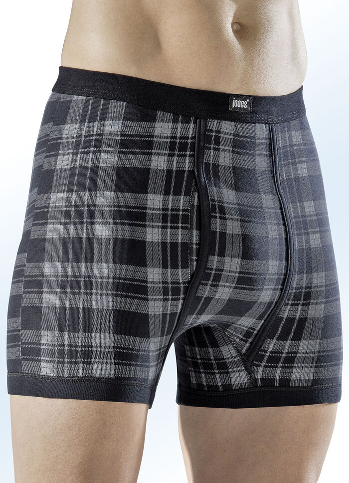 Viererpack Unterhosen, kariert 