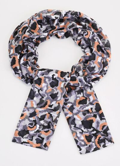Schal mit Camouflage-Dessin 