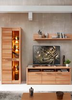 Wohnwand mit LED-Beleuchtung und Softclose 