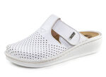 Mubb, sommerliche Damen-Clogs, Weite H, mit herausnehmbarem Fußbett WEISS