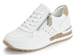 Remonte Sneaker mit unterlegter Zierlochung WEISS-SAND