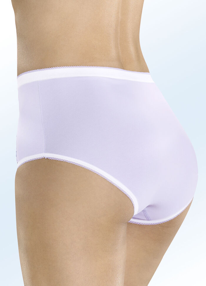 Viererpack Slips mit buntem Druckdessin 