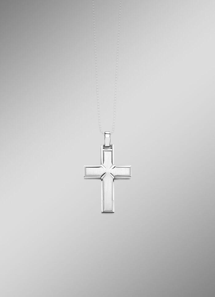 Kreuz-Anh&auml;nger aus Silber 