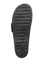 Hausschuh aus gepolstertem Textilmaterial SCHWARZ