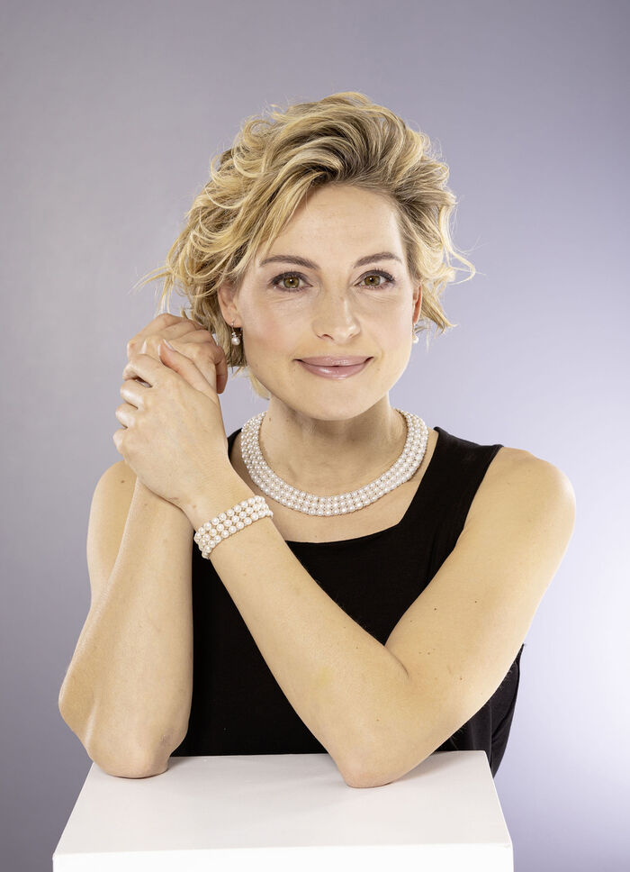 Süßwasser-Zuchtperlen Halskette 