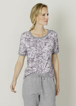 Shirt mit sportiven Rippbündchen 